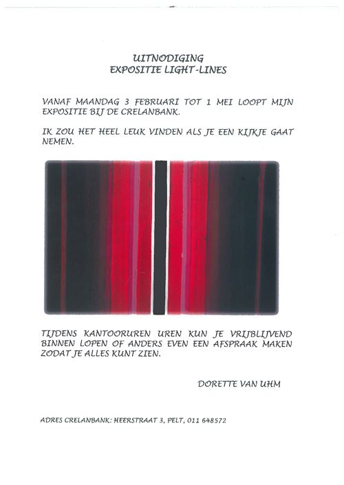 Expositie Light-Lines