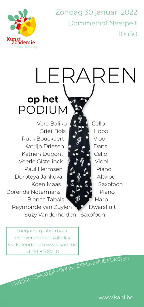 Leraren op het podium
