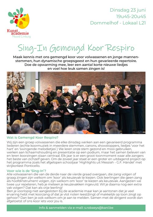 Sing-In Gemengd Koor Respiro