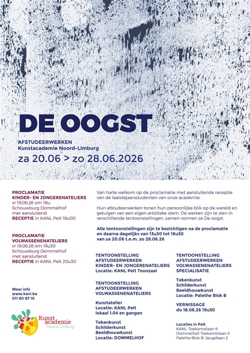 De OOGST: Afstudeertentoonstelling
