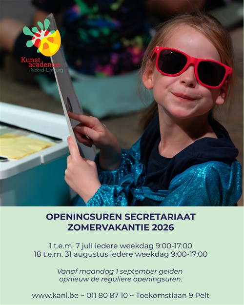 Openingsuren Secretariaat Zomer 