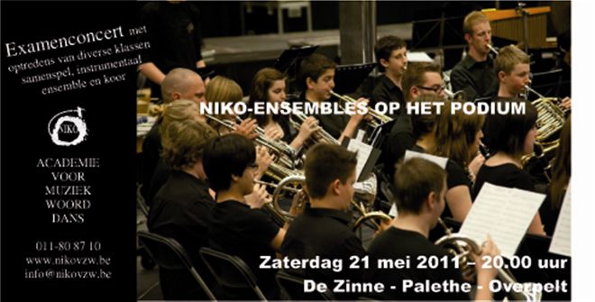 NIKO-ensembles op het podium