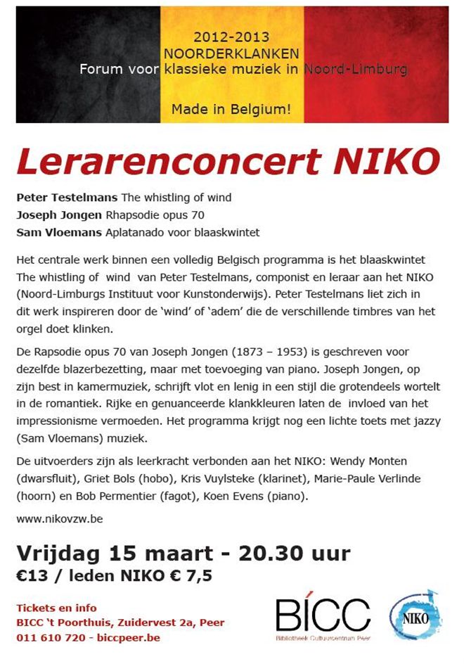 UITNODIGING  Lerarenconcert