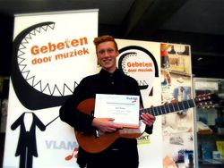 Gitarist Gert Peeten wint finale Vlamo-wedstrijd