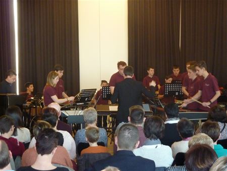 Over leerlingen, percussiegroep en jeugdorkest...