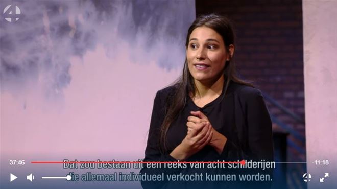 Liesbeth Spruyt voor de leeuwen