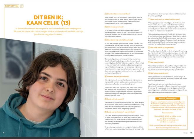 Kaan in Stadsmagazine Lommel!